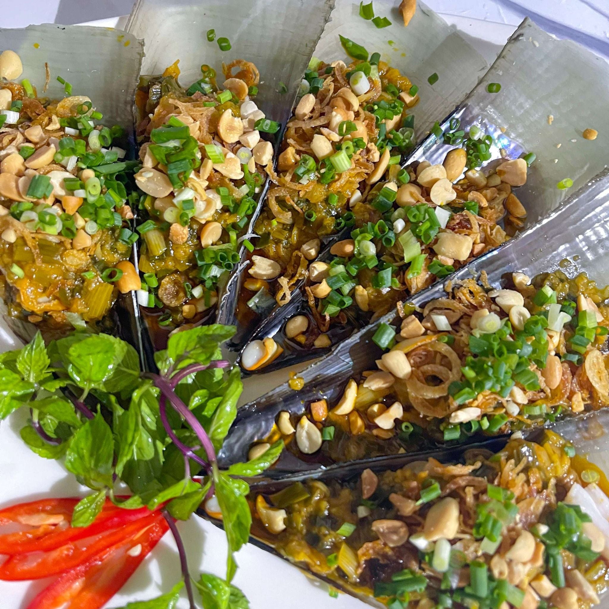  Sò Mai Nướng Mỡ Hành 