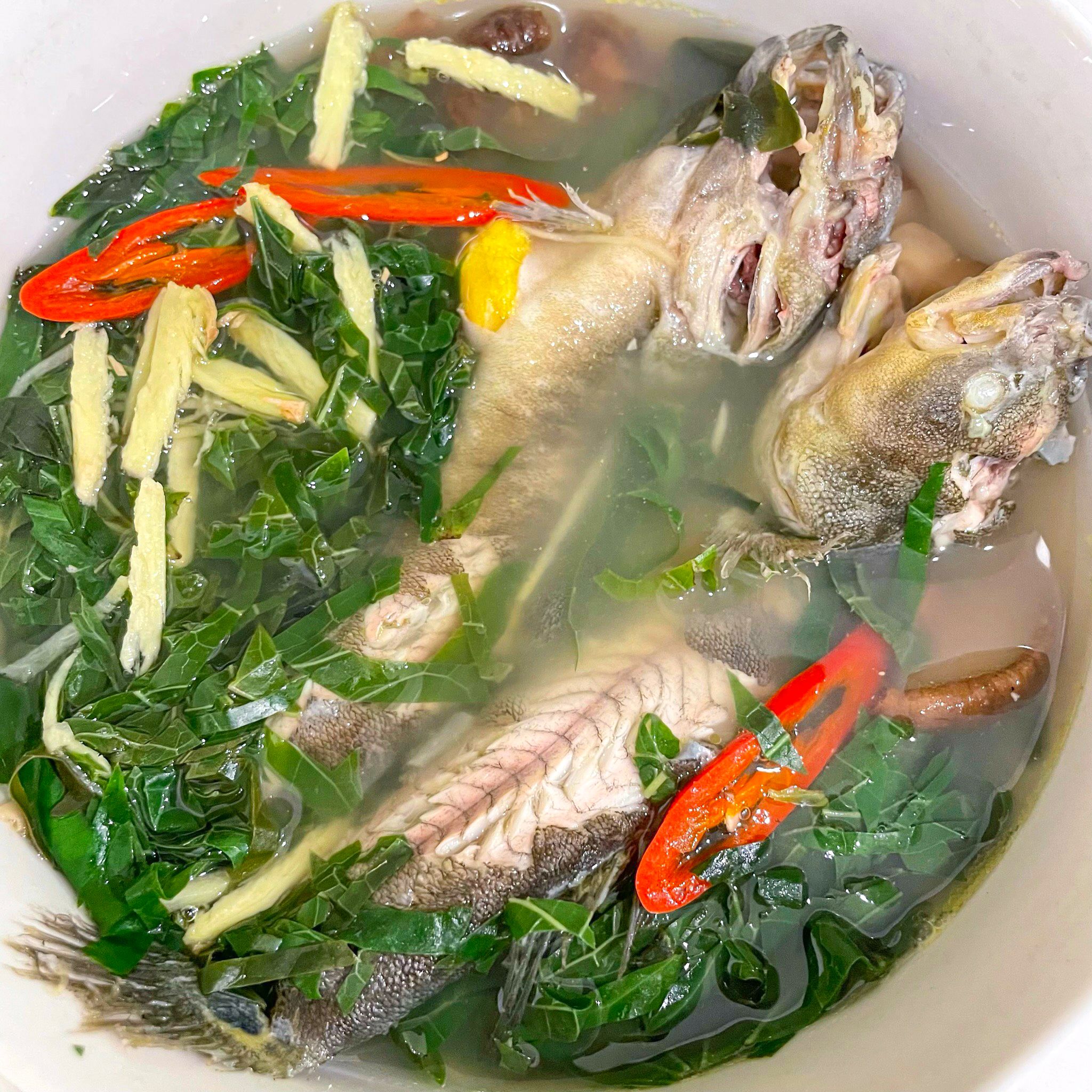  Cá Bống Bớp Nấu Canh Lá Lốt 