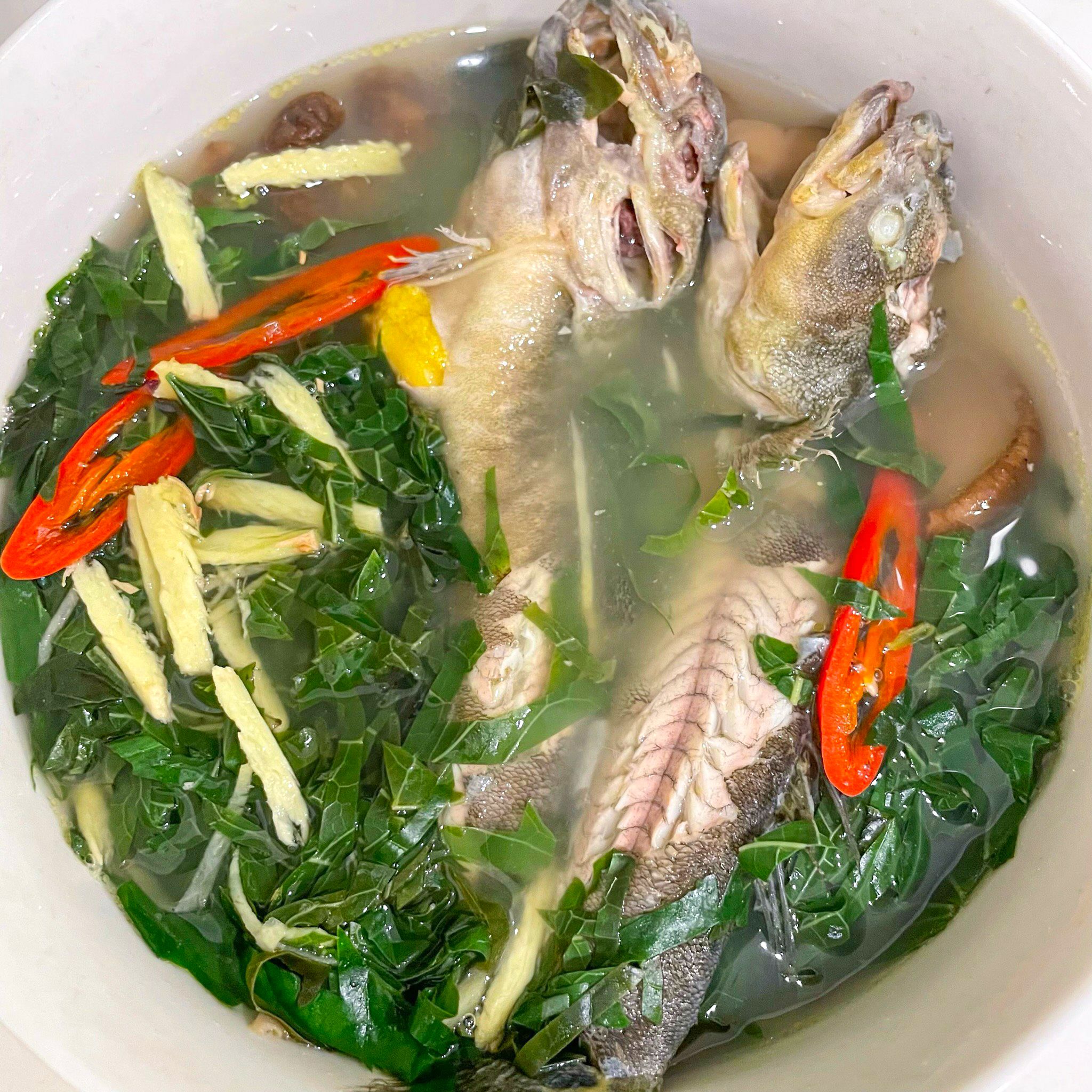  Cá Bống Bớp Nấu Canh Lá Lốt 