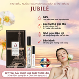  Combo 2 Set Tinh Dầu Nước Hoa Pháp Cao Cấp Jubilé Lăn 12ml+ Xịt 5ml 