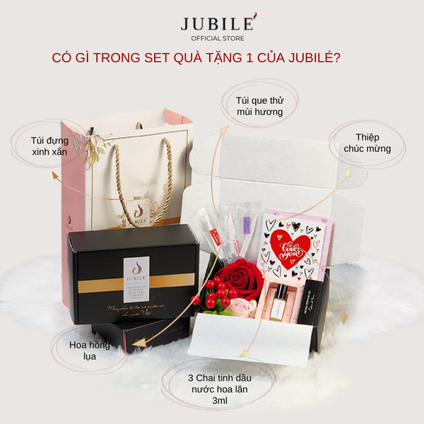  [Kèm Hoa và Thiệp] Set Quà Tặng I: 3 Chai Tinh Dầu Nước Hoa Nữ Thơm Lâu Dạng Lăn 3ml Quyến Rũ, Tinh Tế 