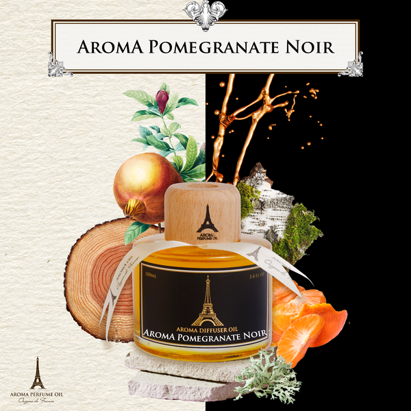  Pomegranate Noir - Tinh Dầu Thơm Phòng Que Gỗ, Nước Hoa Tự Khuếch Tán 100ml Cao Cấp, Sang Trọng 