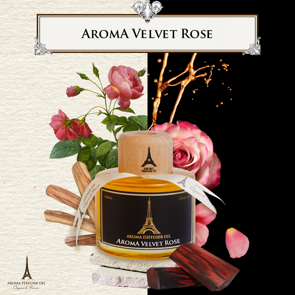  Velvet Rose Oud - Tinh Dầu Thơm Phòng Que Gỗ, Nước Hoa Tự Khuếch Tán 100ml Cao Cấp, Sang Trọng 