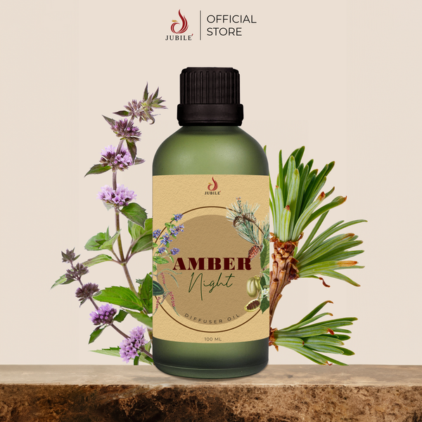  Amber Night -  Tinh Dầu Xông Máy, Tinh Dầu Thơm Phòng Thiên Nhiên 100ml Cao Cấp, Sang Trọng 