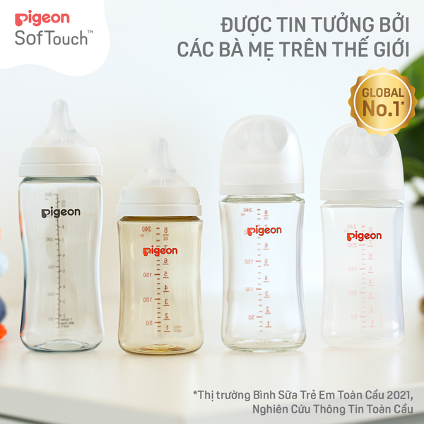 Bình Sữa Softouch T-Ester Plus Thế Hệ - Giọt sương 200 ml/300ml