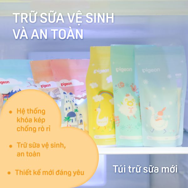 Túi Trữ Sữa Họa Tiết Phong Cảnh Pigeon 120ML
