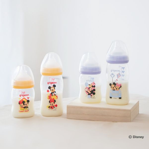 Bình Sữa Pigeon Softouch PP Plus Disney Baby  - Màu Tím 160ml/240ml