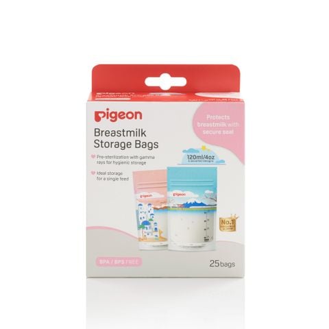 Túi Trữ Sữa Họa Tiết Phong Cảnh Pigeon 120ML