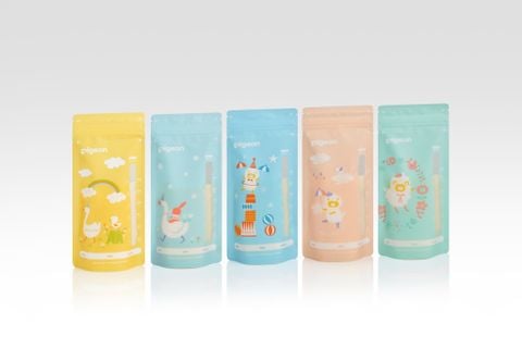 Túi Trữ Sữa Họa Tiết Hoạt Hình Pigeon 180ml