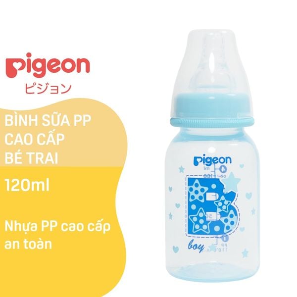 Bình sữa Pigeon PP Cao cấp Bé trai 120 ml