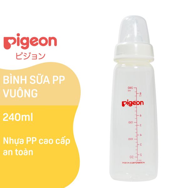 Bình sữa Pigeon PP vuông 240 ml