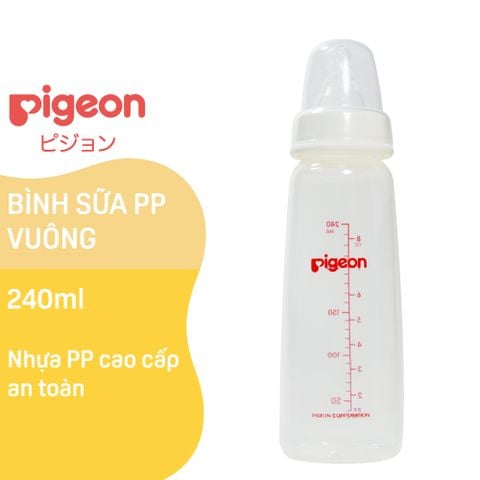 Bình sữa Pigeon PP vuông 240 ml