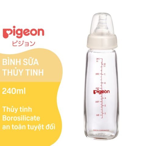 Bình Sữa Pigeon Thủy Tinh 240ml