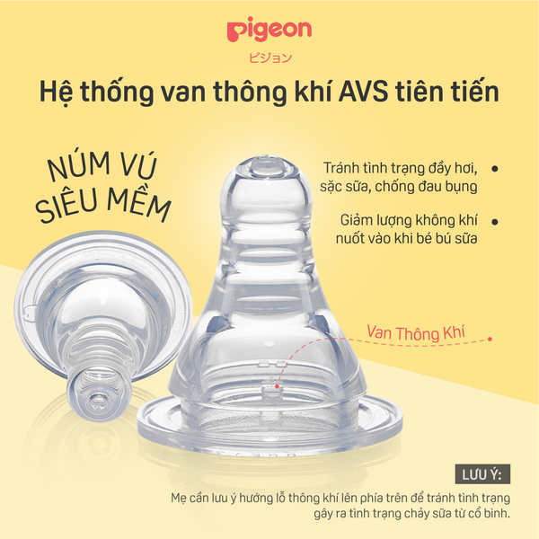 Núm ty Pigeon silicon siêu mềm (S) - 2 cái/vỉ - 2021