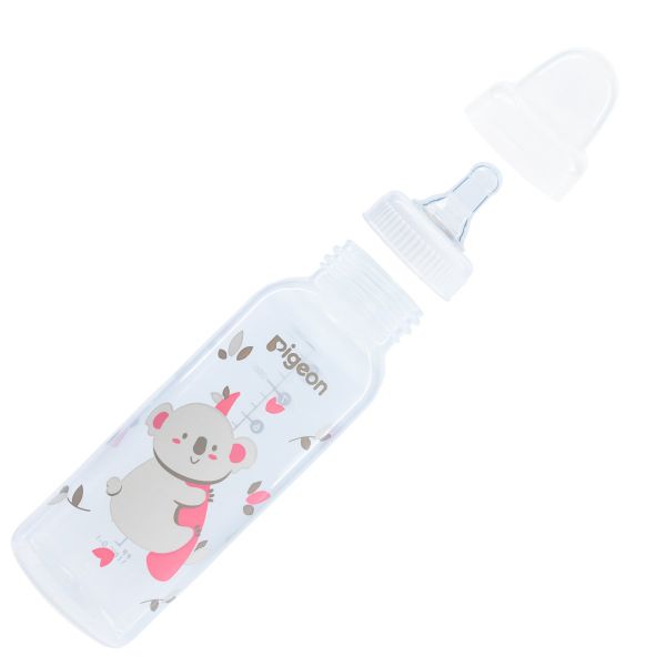 Bình sữa Pigeon PP Tiêu chuẩn Họa Tiết 120ml/240ml (KHÔNG HỘP)