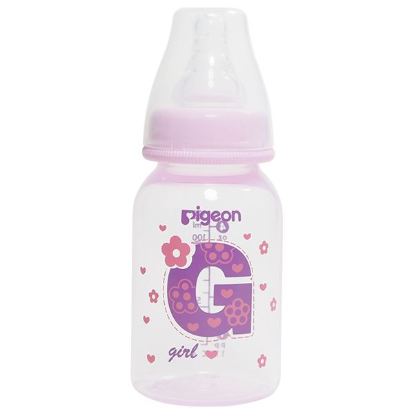 Bình sữa Pigeon PP Cao cấp Bé gái 120 ml