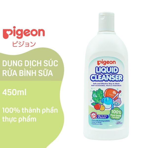 Nước Rửa Bình Sữa Pigeon 450Ml