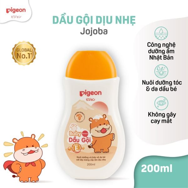 Sữa Tắm Gội Pigeon Jojoba / Hoa Hướng Dương 200ml/700ml - Bao bì mới 2024