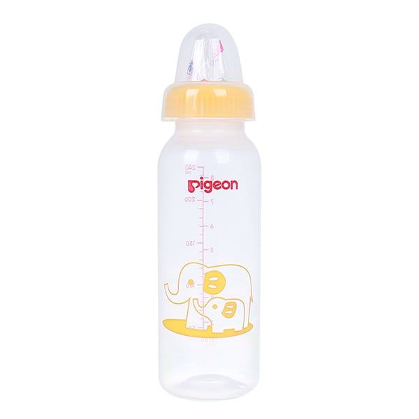 Bình sữa Pigeon PP Tiêu chuẩn Voi vàng 240 ml