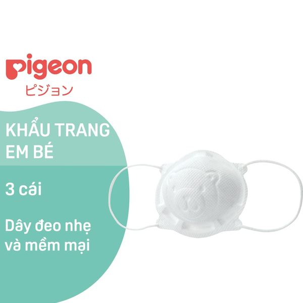 Khẩu Trang Em Bé Pigeon 3 cái/túi (18 tháng +) - 2021