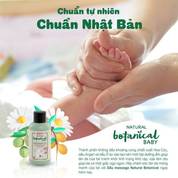 Dầu Massage Cho Bé Natural Botanical 120ml