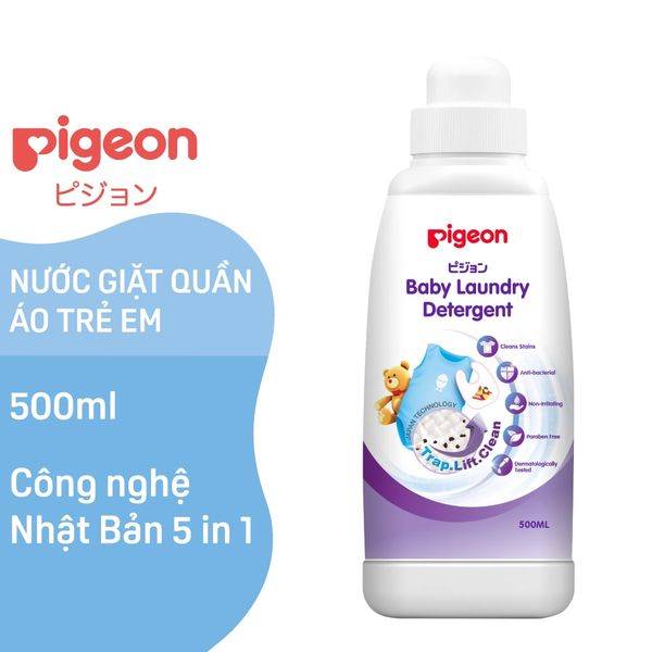 Nước Giặt Quần Áo Trẻ Em Pigeon Chai 500ML