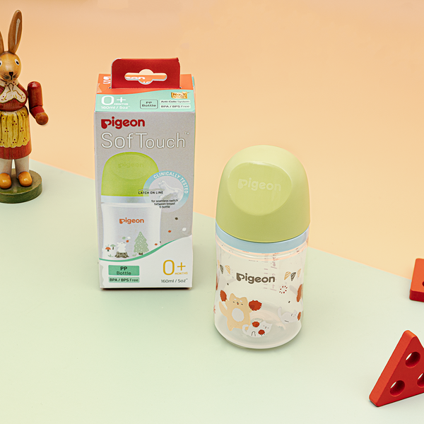 Bình sữa Pigeon PP Plus thế hệ III Hình Thú 160ml/240ml