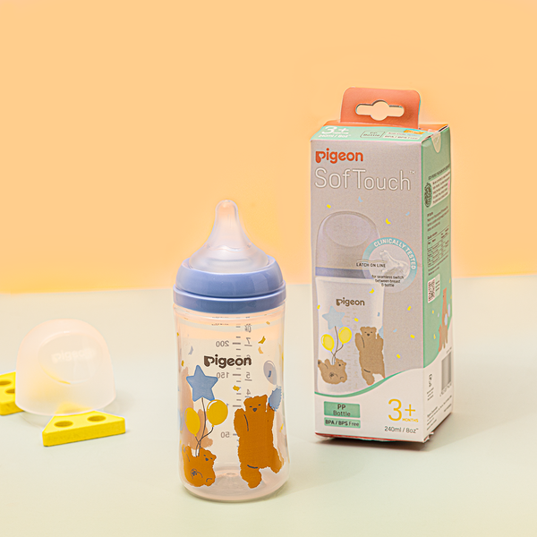 Bình sữa Pigeon PP Plus thế hệ III Hình Thú 160ml/240ml