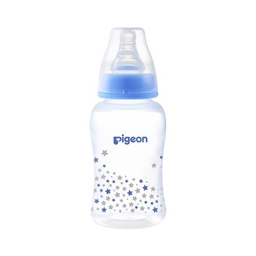 Bình sữa Pigeon PP Streamline ngôi sao xanh 150 ml (S)