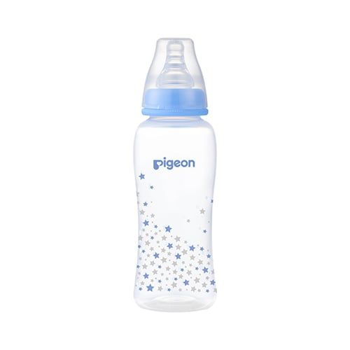 Bình sữa Pigeon PP Streamline ngôi sao xanh 250 ml (M)