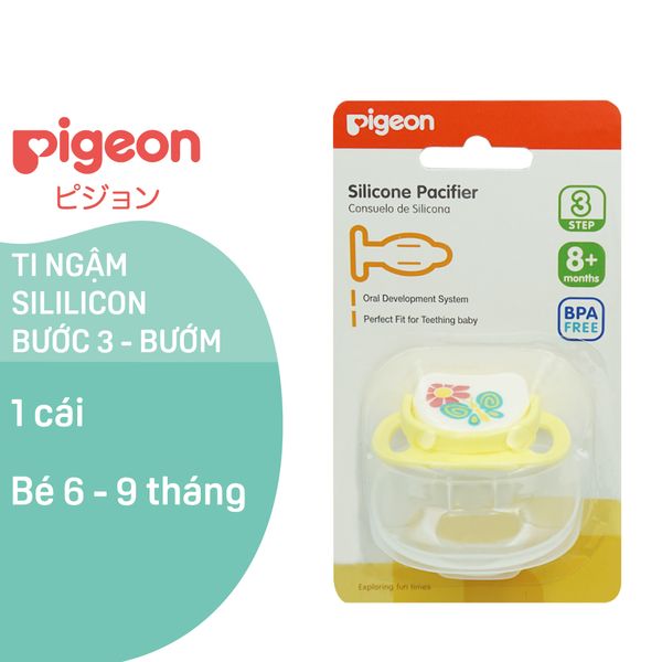 Ti Ngậm Silicone Pigeon Bước 3 ( 8 Tháng +) - Hình Bướm