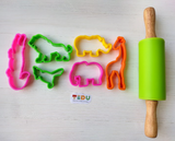  Khuôn Động vật Rừng và Biển chơi kèm bột nặn an toàn TEDU 