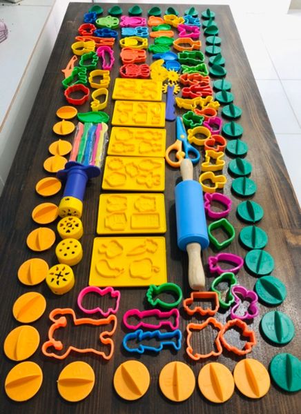  Jumbo Combo Khuôn và lăn chơi kèm bột nặn an toàn TEDU 
