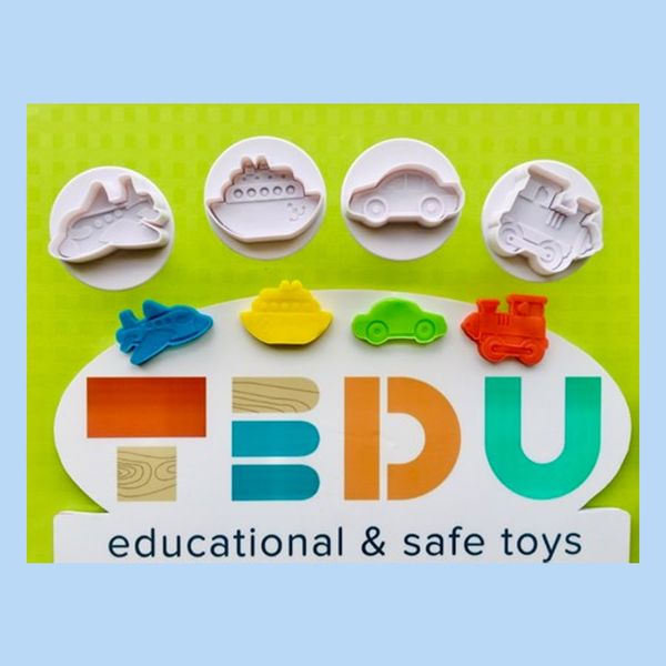  Khuôn Giao thông lò xo chơi kèm bột nặn an toàn TEDU 