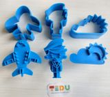  Khuôn ấn lò xo phi công chơi bột nặn đất nặn an toàn TEDU 