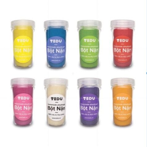  Bột nặn Set 8 (hủ 140gr) - Bột nặn an toàn TEDU 