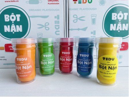  Bột nặn Set 5 (hủ 140gr) - Bột nặn an toàn TEDU 