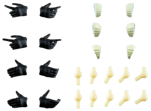 1/12 Little Armory LAOP08 Sosai Girls' Garden Tactical Gloves - Black