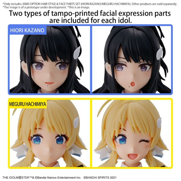 30MS Phụ kiện OPTION HAIR STYLE & FACE PARTS SET - HIORI KAZANO / MEGURU HACHIMIYA