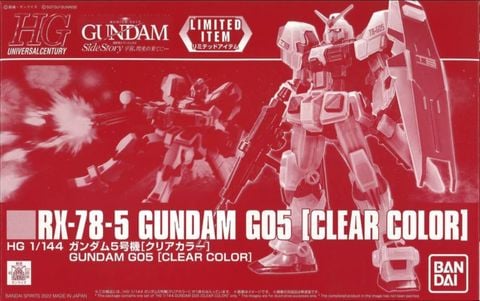 HGUC 1/144 Rx-78-5 Gundam G05 - Clear Color