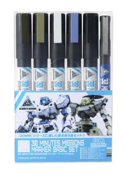 Bút Sơn Mô Hình 30 Minutes Missions Marker - TMS02 Basic Set 6 cây