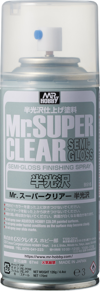 Sơn Phủ Bảo Vệ Mô Hình Clear Coat Mr. Super Clear - Gốc Dung Môi Lacquer
