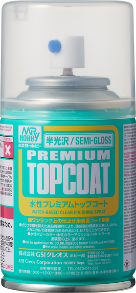 Sơn phủ bảo vệ mô hình Mr.Hobby Premium Top Coat - Gốc Nước