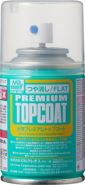 Sơn phủ bảo vệ mô hình Mr.Hobby Premium Top Coat - Gốc Nước