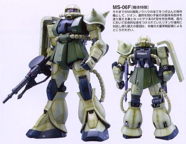 PG 1/60 MS-06F ZAKU 2 - Mass Production Type
