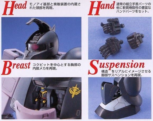 MG 1/100 MS-05B Zaku I Black Tri-Stars