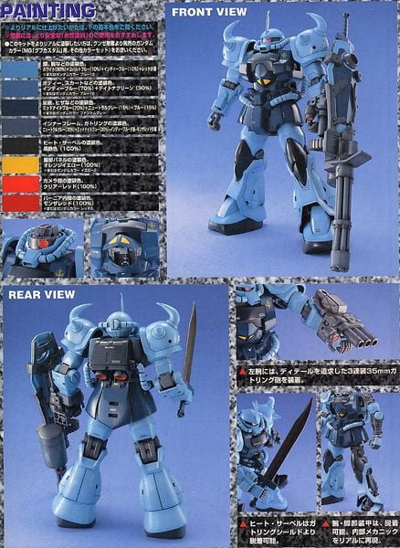 MG 1/100 MS-07B-3 Gouf Custom
