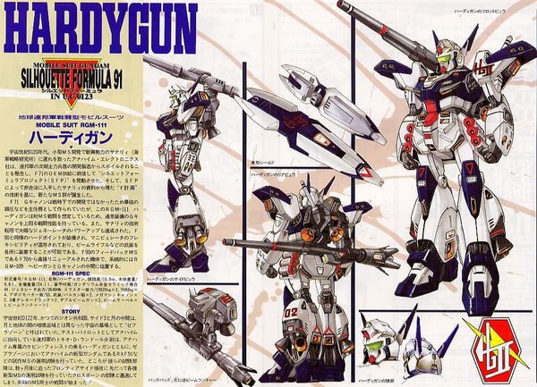 NG 1/100 Silhouette Formula 91 - Mobile Suit RGM-111 Hardygun