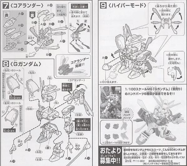 SD BB Senshi GF13-017NJII God Gundam