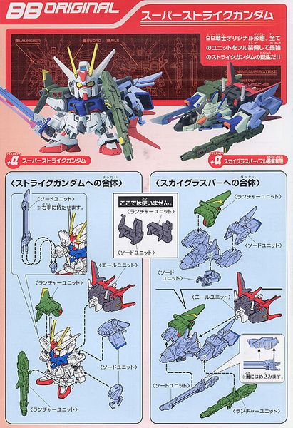 SD BB 259 STRIKE GUNDAM STRIKER WEAPON PACK